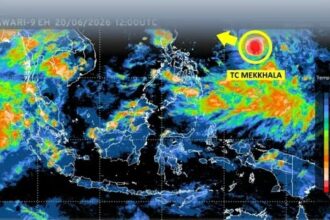 Cuaca Ekstrem Akibat Siklon Tropis Mekala Melanda 22 Juni 2026