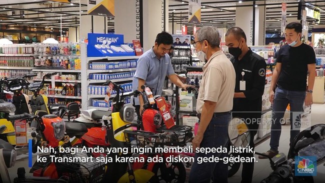 Diskon Besar, Sepeda Listrik di Transmart Hanya Rp 3 Jutaan