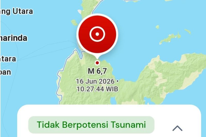 Gempa Magnitudo 6,7 Guncang Kota Palu