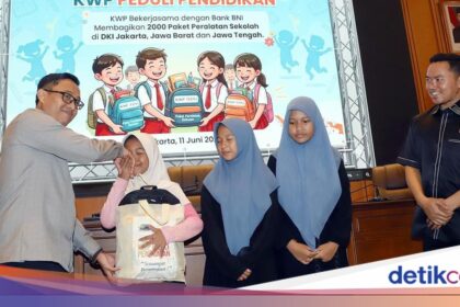 KWP dan BNI Salurkan 2.000 Paket Sekolah di Tiga Provinsi