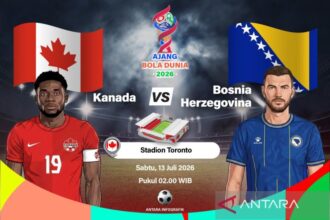 Kanada dan Bosnia Perebutkan Poin Pertama di Piala Dunia 2026