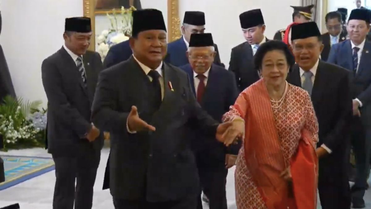 Kedekatan Prabowo dan Megawati dalam Momen Hari Lahir Pancasila