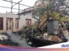 Lansia Terluka Tertimpa Reruntuhan saat Rumah Terbakar di Polman