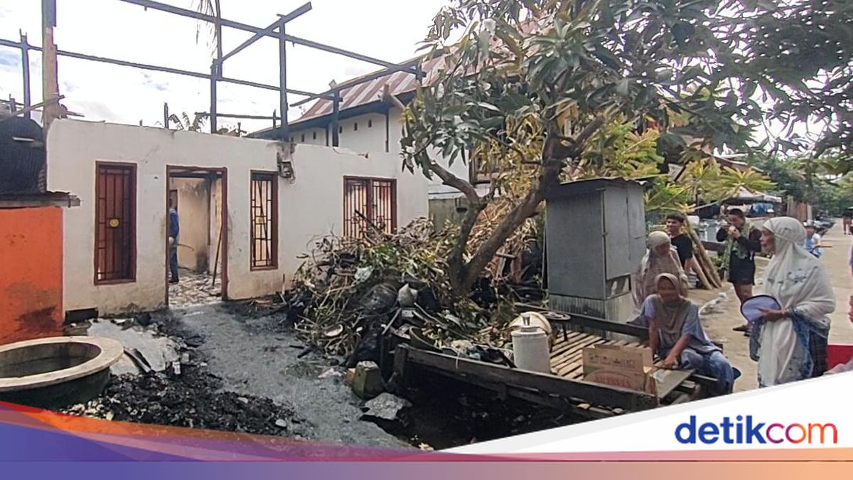 Lansia Terluka Tertimpa Reruntuhan saat Rumah Terbakar di Polman