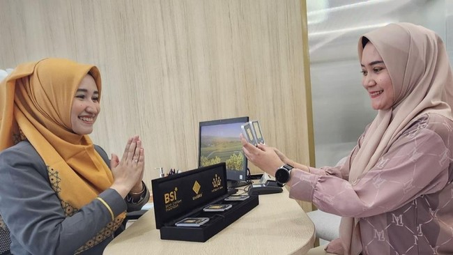 Layanan Cicil Emas Bank Syariah Indonesia Tumbuh Hampir 98%