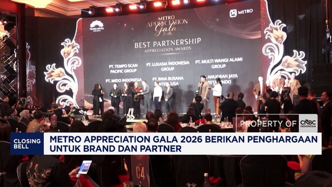 Metro Appreciation Gala 2026 Apresiasi Brand dan Mitra Terbaik
