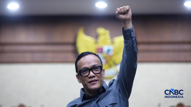 Noel Ebenezer Hadiri Sidang Vonis di Pengadilan Tipikor Jakarta