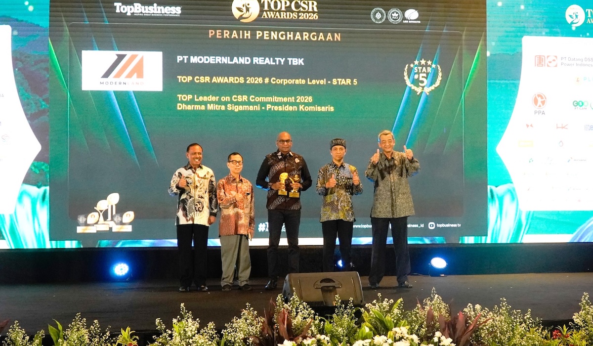 PT Modernland Realty Raih Penghargaan Tertinggi di TOP CSR Awards 2026