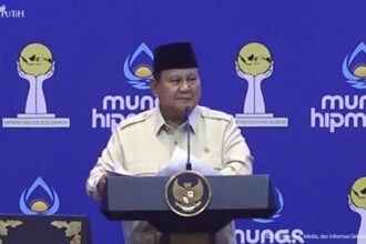 Prabowo Hadiri Munas HIPMI, Berkelakar Mengenai Tokoh HIPMI