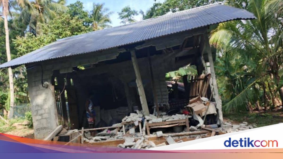 Rumah Warga di Talaud Rusak Akibat Gempa M 7,7 Filipina