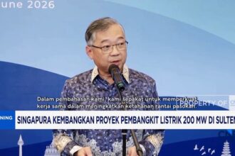 Singapura Investasi Proyek Listrik 200 MW di Sulawesi Tengah