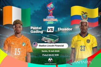 Susunan Pemain Pantai Gading vs Ekuador di Piala Dunia 2026