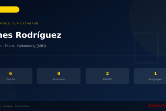 James Rodríguez: 6 Gol di Piala Dunia FIFA — Profil dan Statistik Lengkap