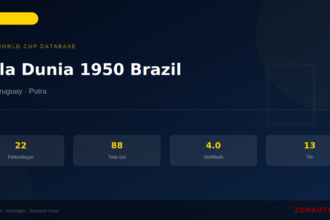 Piala Dunia 1950 Brazil: Sejarah, Statistik Lengkap & Hasil Semua Pertandingan