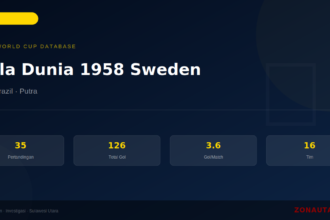 Piala Dunia 1958 Sweden: Sejarah, Statistik Lengkap & Hasil Semua Pertandingan