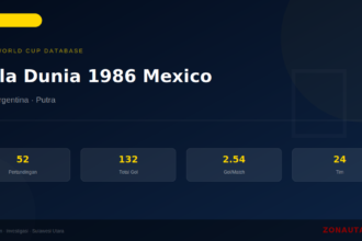Piala Dunia 1986 Mexico: Sejarah, Statistik Lengkap & Hasil Semua Pertandingan