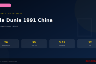 Piala Dunia 1991 China: Sejarah, Statistik Lengkap & Hasil Semua Pertandingan