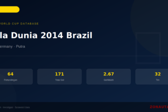 Piala Dunia 2014 Brazil: Sejarah, Statistik Lengkap & Hasil Semua Pertandingan