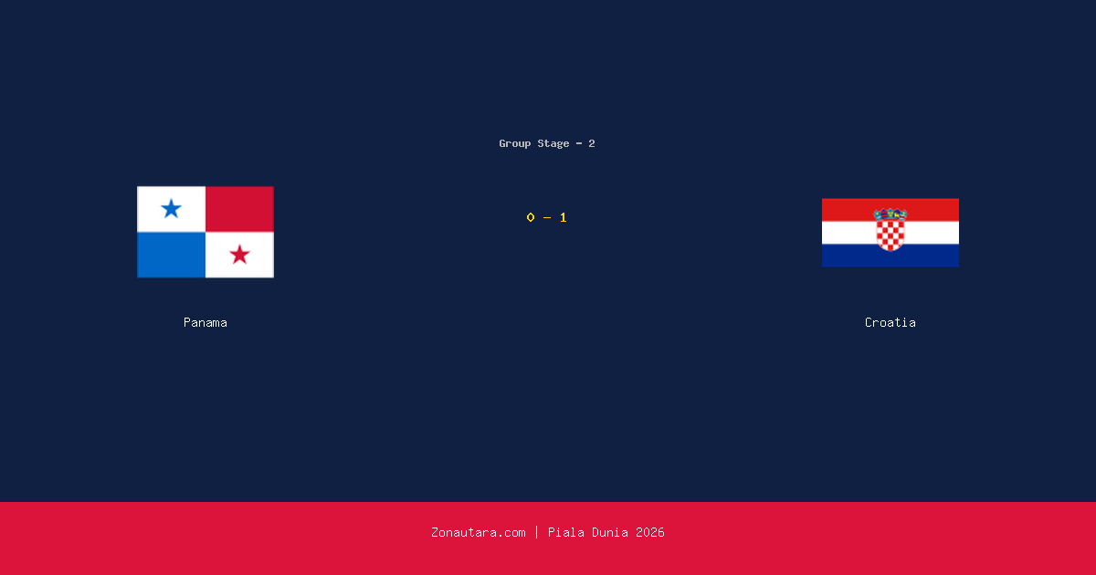 Croatia Menang Tipis 1-0 atas Panama di Piala Dunia 2026