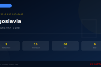 Yugoslavia di Piala Dunia FIFA: Sejarah, 9 Keikutsertaan & Statistik Lengkap