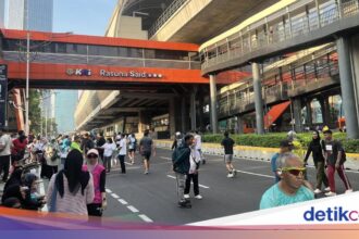Antusiasme Warga Berolahraga di CFD Rasuna Said