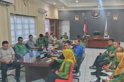 Rapat Forkopimda di ruang kerja Wali Kota Kotamobagu, Kamis (2/7/2026) (foto: Lamk)
