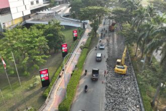 Perbaikan Jalan di Jakarta Garden City Dimulai