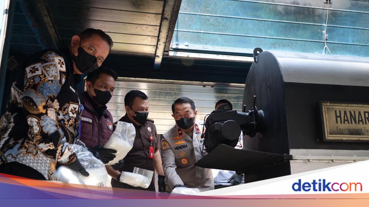 Polda Banten Musnahkan 73,2 Kg Sabu dan Vape Etomidate