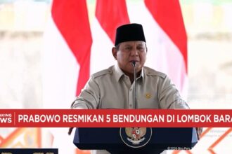 Prabowo Resmikan Lima Bendungan Senilai Rp 9,79 Triliun
