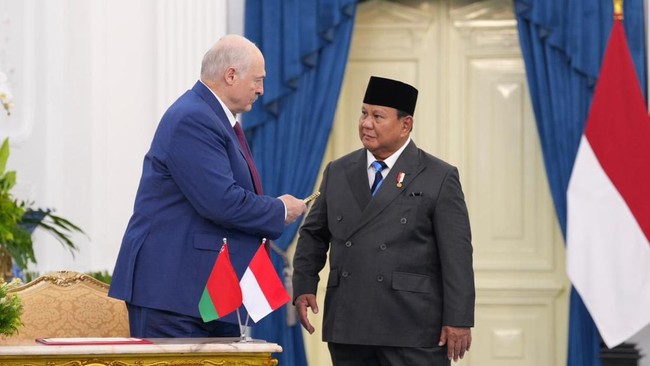 Prabowo Sambut Presiden Lukashenko Bahas Kerja Sama Indonesia-Belarus