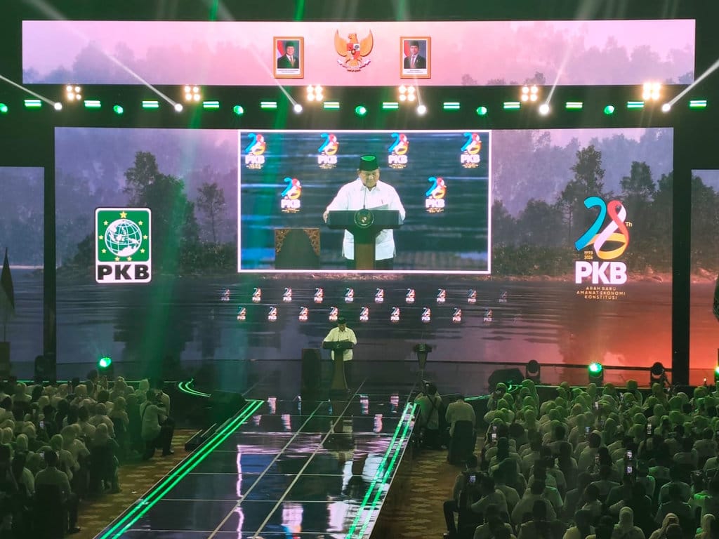 Prabowo Subianto Terharu di Peringatan Harlah PKB