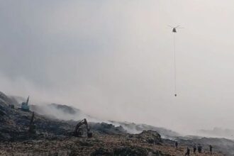 TMC dan Metode Injeksi Percepat Pemadaman Kebakaran di TPA Jatiwaringin