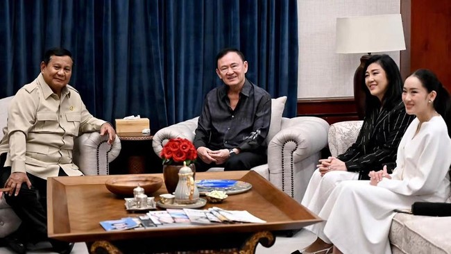 Thaksin Shinawatra Kunjungi Prabowo Subianto di Jakarta