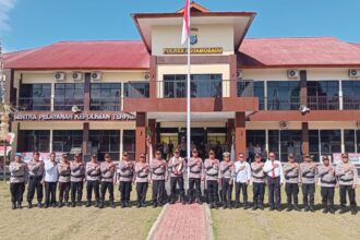 Welcome and farewell parade warnai pergantian Kapolres Kotamobagu, AKBP Irwanto berpamitan