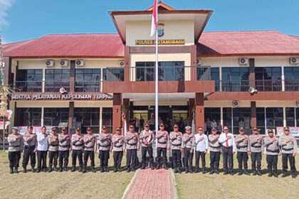 Welcome and farewell parade warnai pergantian Kapolres Kotamobagu, AKBP Irwanto berpamitan