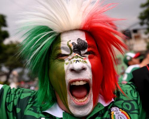 Suasana Penggemar Meksiko Menjelang Pertandingan Piala Dunia Melawan Inggris