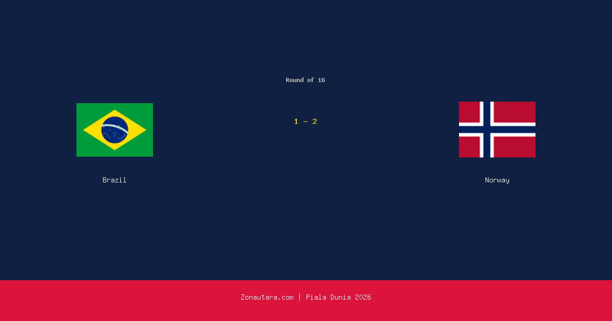 Norway Menangkan Duel Dramatis Melawan Brazil di Piala Dunia 2026
