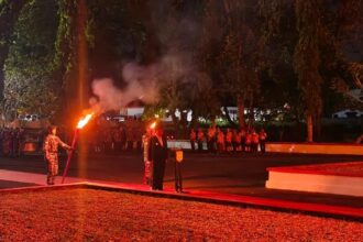 Yulius Selvanus pimpin apel kehormatan dan renungan suci di TMP Kairagi