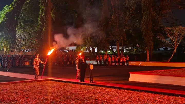 Yulius Selvanus pimpin apel kehormatan dan renungan suci di TMP Kairagi