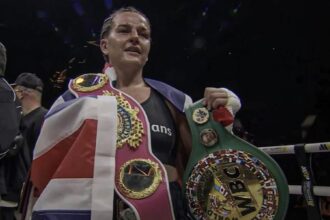 Chantelle Cameron Unggul Angka dan Kuasai Tiga Sabuk Juara Dunia