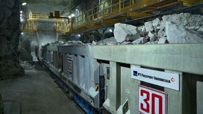 Freeport Indonesia Targetkan Produksi 75% pada Semester I 2027