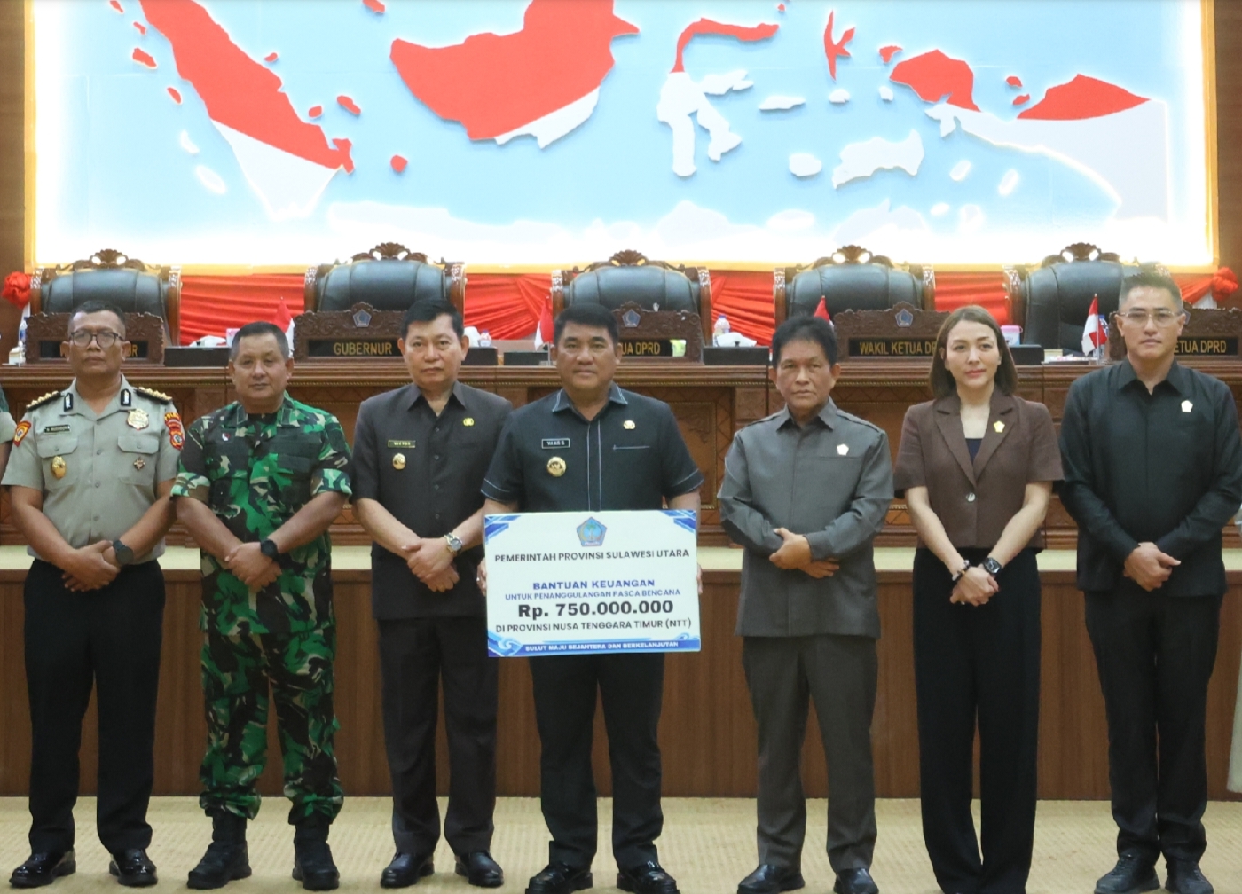 Pemprov Sulut salurkan bantuan Rp750 juta untuk bencana di NTT