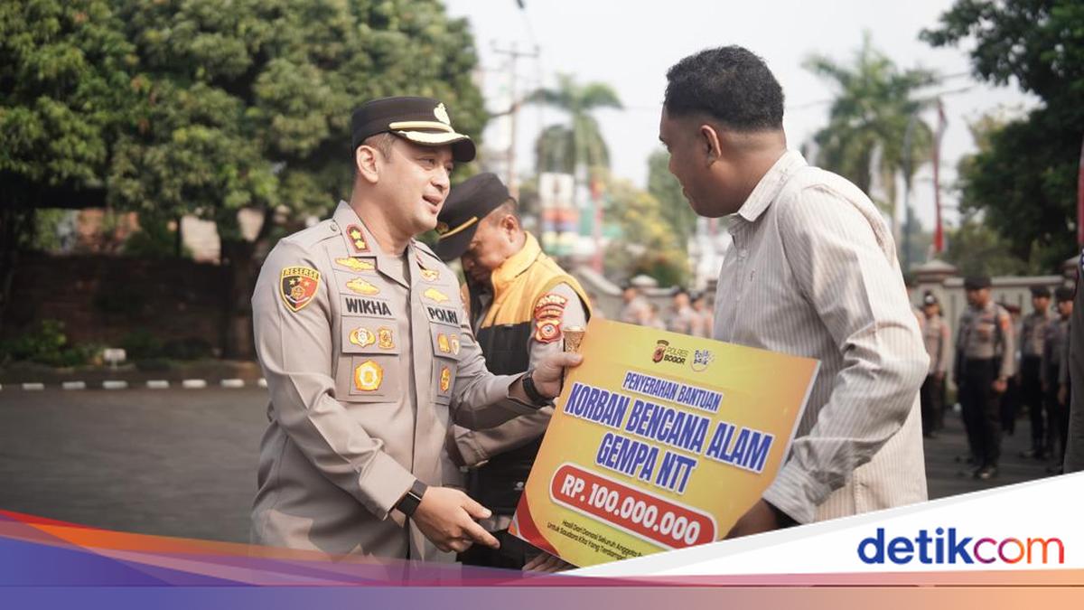 Polres Bogor Bersama Mahasiswa NTT Salurkan Bantuan Rp 100 Juta