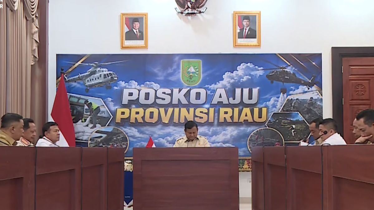 Prabowo Gelar Rapat Penanganan Karhutla di Riau