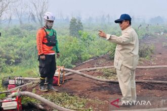 Prabowo Kunjungi Sumatera Tinjau Penanganan Karhutla