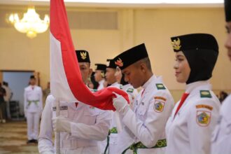 Wakil Wali Kota Rendy kukuhkan Paskibraka Kota Kotamobagu 2026