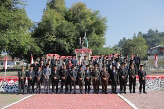 Jelang HUT ke-81 RI, Wali Kota dan Forkopimda Kotamobagu ziarah ke TMP Mongkonai Barat