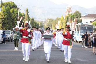 Wali Kota dan Wakil Wali Kota Kotamobagu pimpin pemindahan dan persemayaman Sang Merah Putih