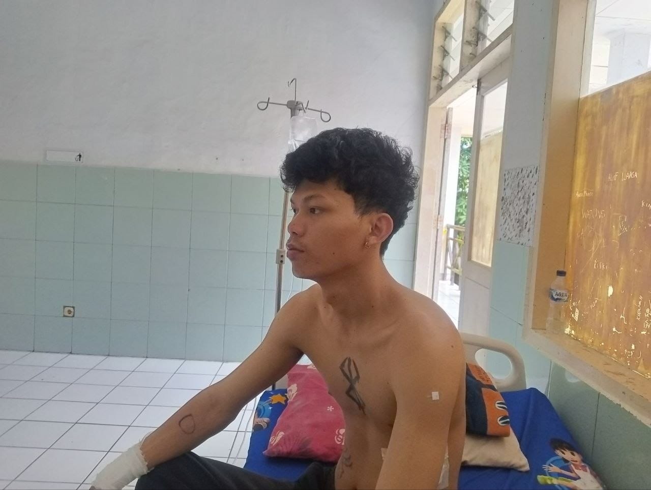 Tiga pemuda di Bitung dianiaya saat hajatan, dua diantaranya kena tikaman