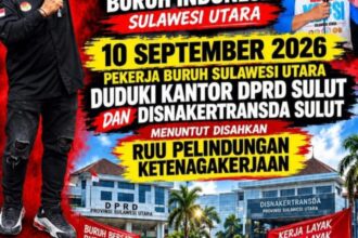 Besok ribuan buruh bakal demo di Kantor DPRD Sulut